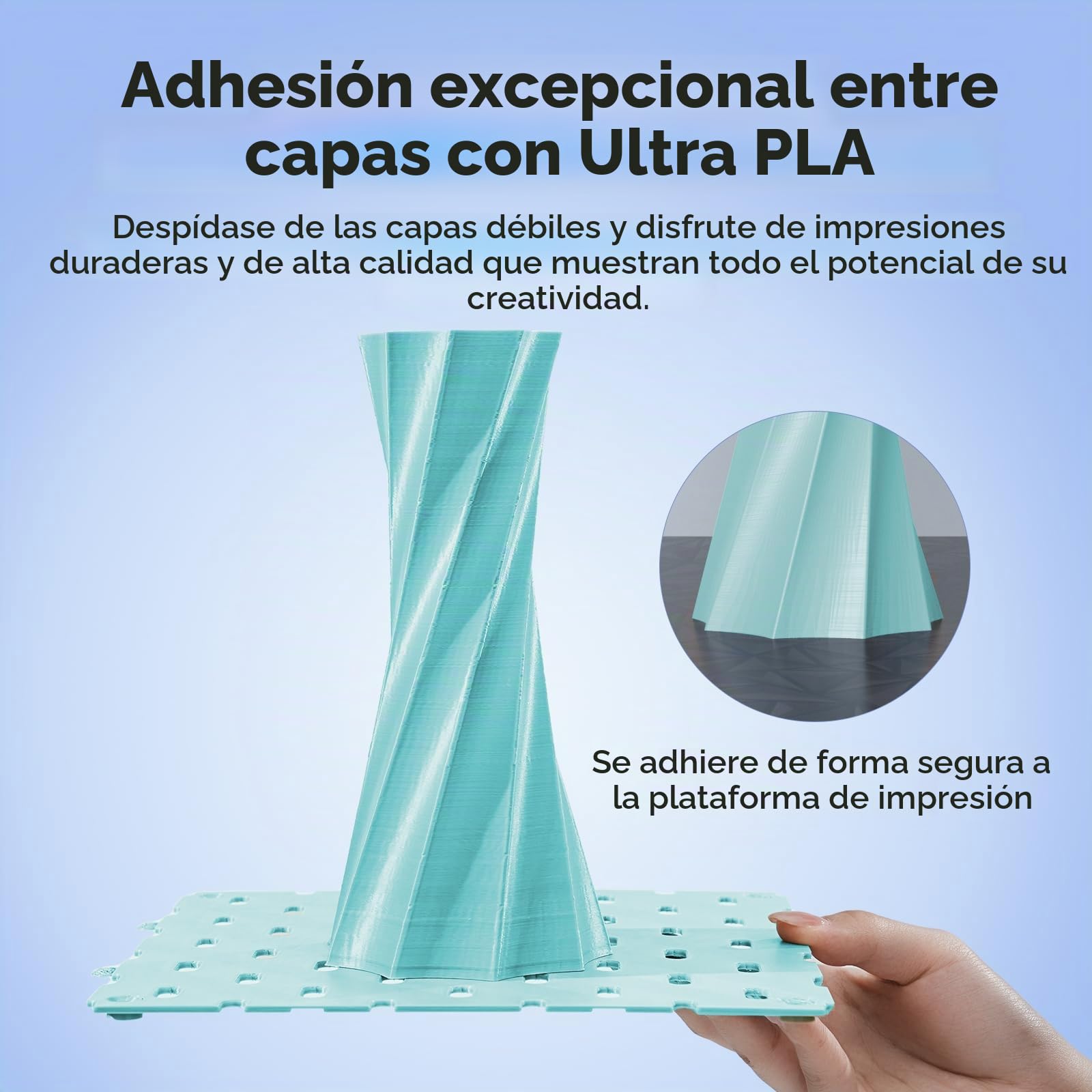 FILAMENTO SOLEYIN ULTRA PLA 1.75MM, PAQUETE DE PLA 10KG NEGRO/BLANCO/GRIS/ROJO/AMARILLO/NARANJA/AZUL/VERDE CLARO/VERDE/PÚRPURA