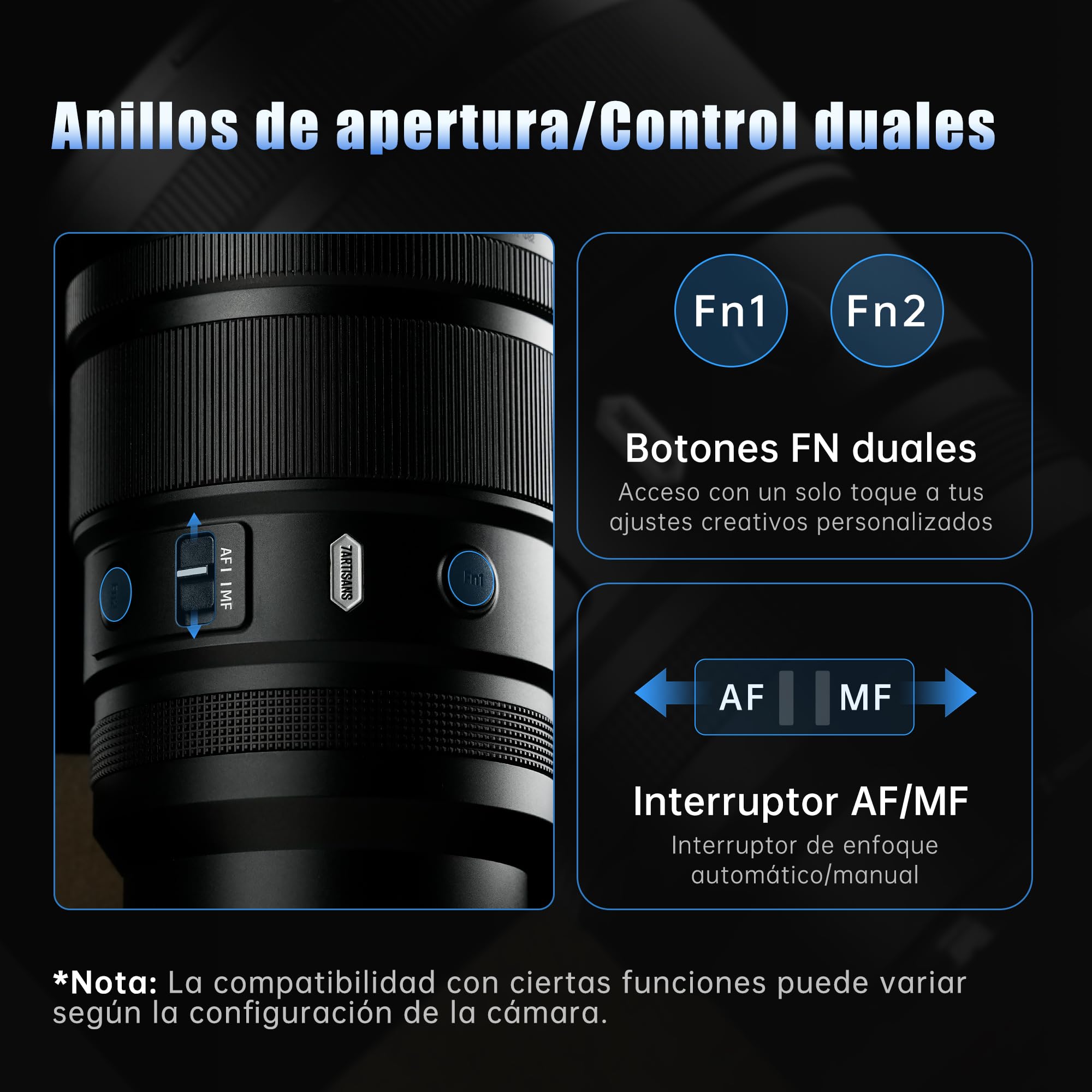 7artisans Autofocus 135mm F1.8 Objetivo Full Frame, Gran Apertura F1.8, Enfoque Automático/Manual Compatible con Nikon Z Mount Z9, Z8, Z7, Z72, Z6, Z62, Z63, Zf, Z5, Z5 II Cámaras Mirrorless