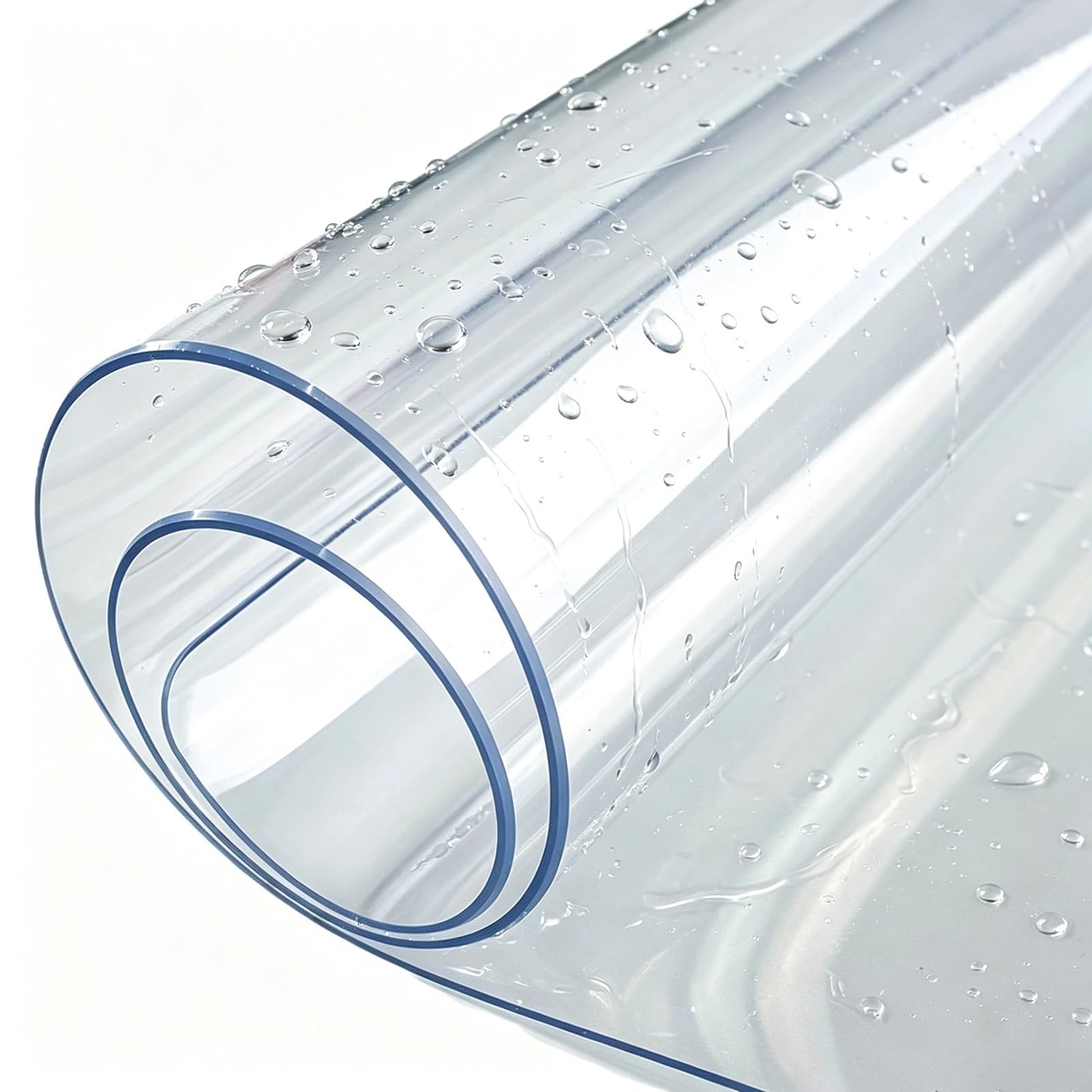 Obrus PCV Wodoodporny, Przezroczysty, Gruby Plastikowy Podkład Biurko Kawy
