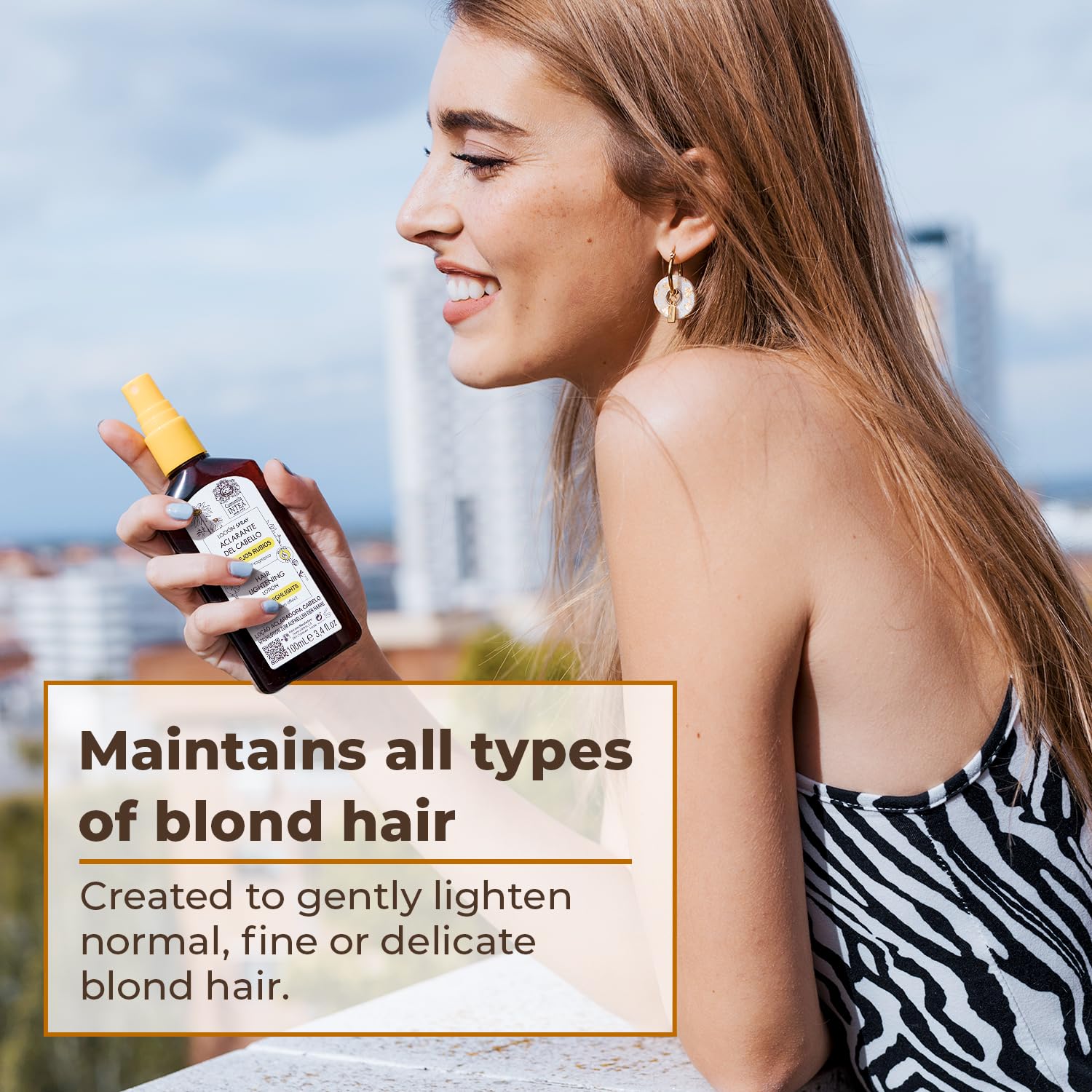 Rumianek Intea premium - Rozświetlający spray do włosów blond - Bezalkoholowy - Ekologiczny ekstrakt z rumianku - 100 ML
