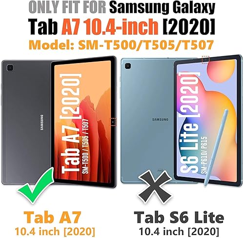 Miniatura 2 de Funda para Samsung Galaxy Tab A7 10.4 con protector de pantalla, Herize a prueba de golpes Samsung A7 para niños  Funda duradera resistente a