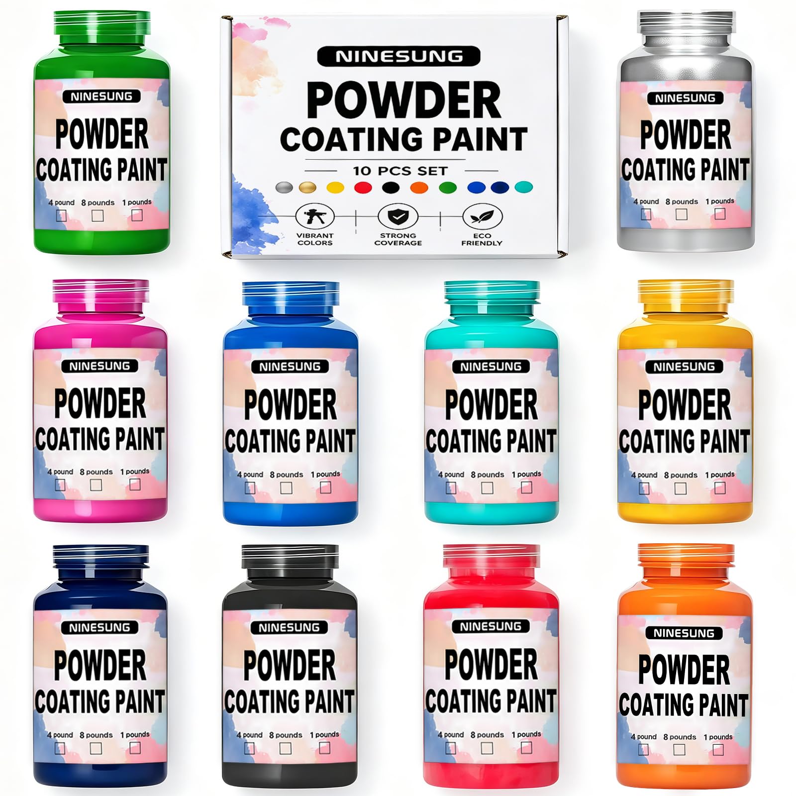 10 Colors Powder Coating