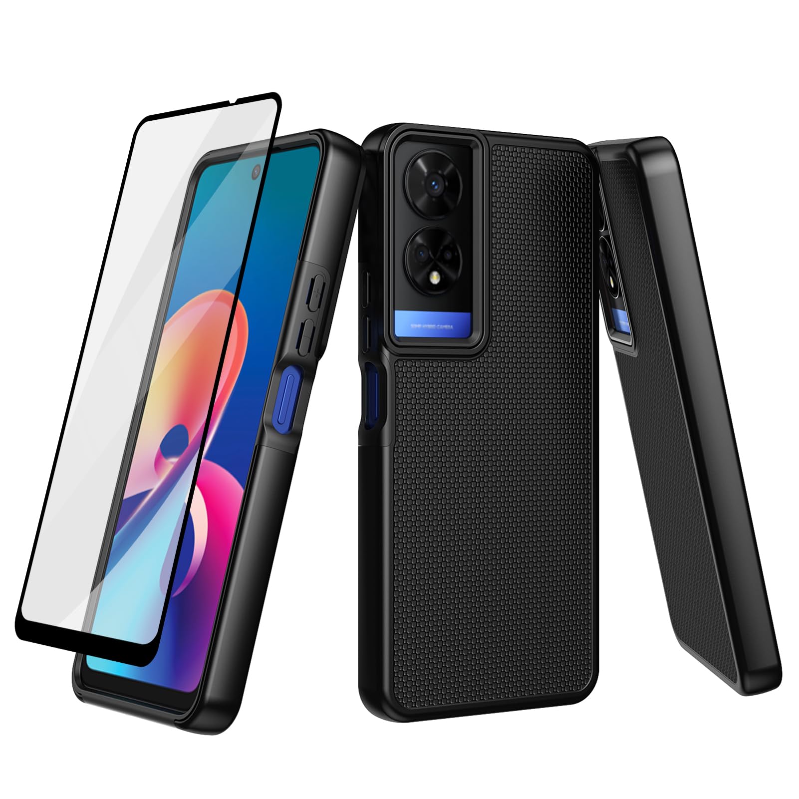 Amazon.com: Ailiber for TCL 50 XE 5G Case, TCL 50 XE Nxtpaper Phone Case,  with Screen Protector, Dual Layer Shockproof Protective, Silicone Bumper  Non Slip Back, Heavy Duty Rugged Cell Phone Cover-Black :
