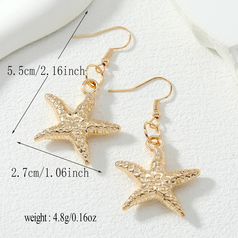 YGCHEN Conchiglia Stella Marina Gioielli, Sirena Accessori per Costumi, Collana Conchiglia, Bracciale Perle, Orecchini Stella Marina, Set di Gioielli da Donna