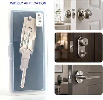 SS001 Pro Lock Pick Tool, 2-in-1 Master Key Decoder & Pick, Lockpicking Kit
