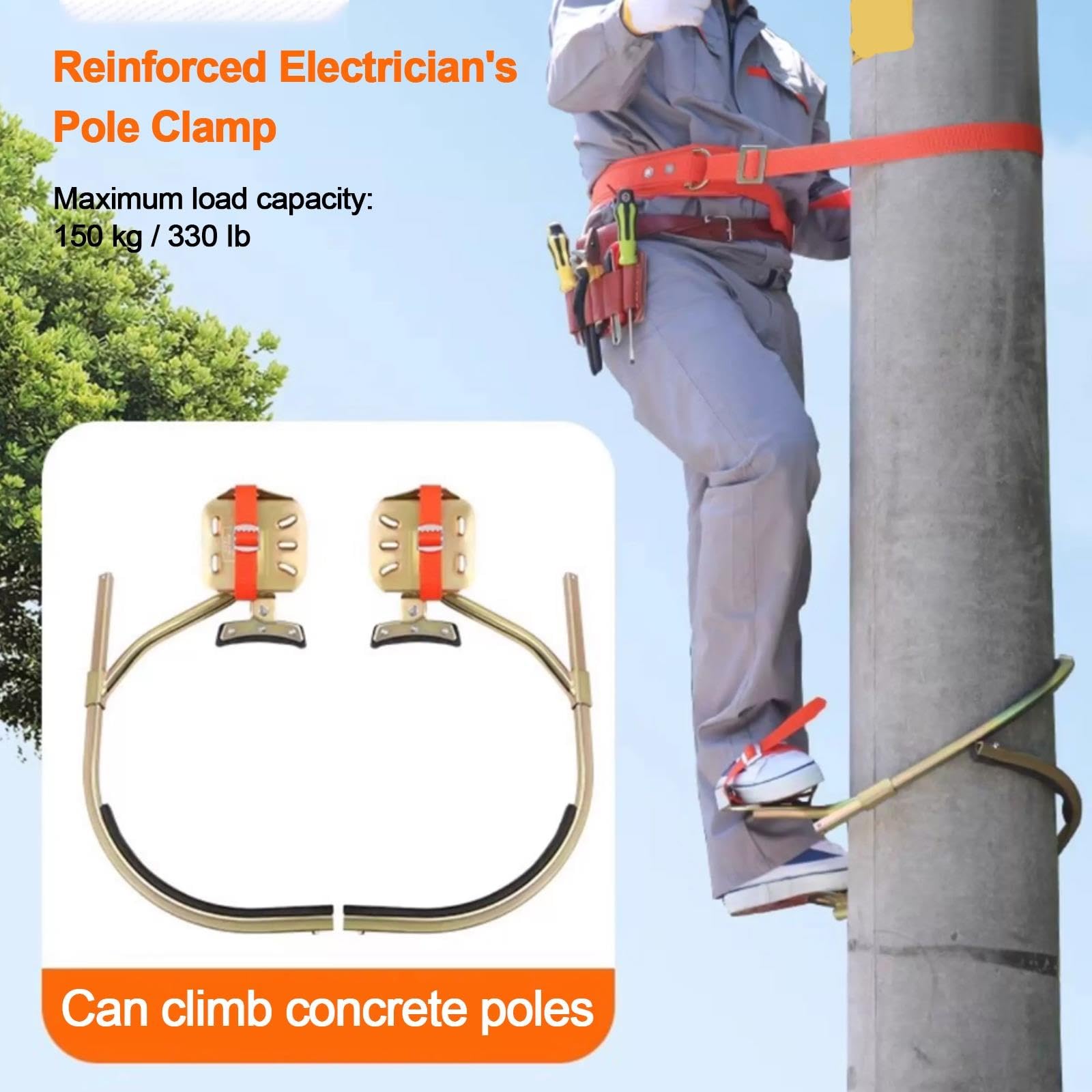 Kit Da Arrampicata Su Palo Da Elettricista, Artefatti Arrampicata Su Albero
