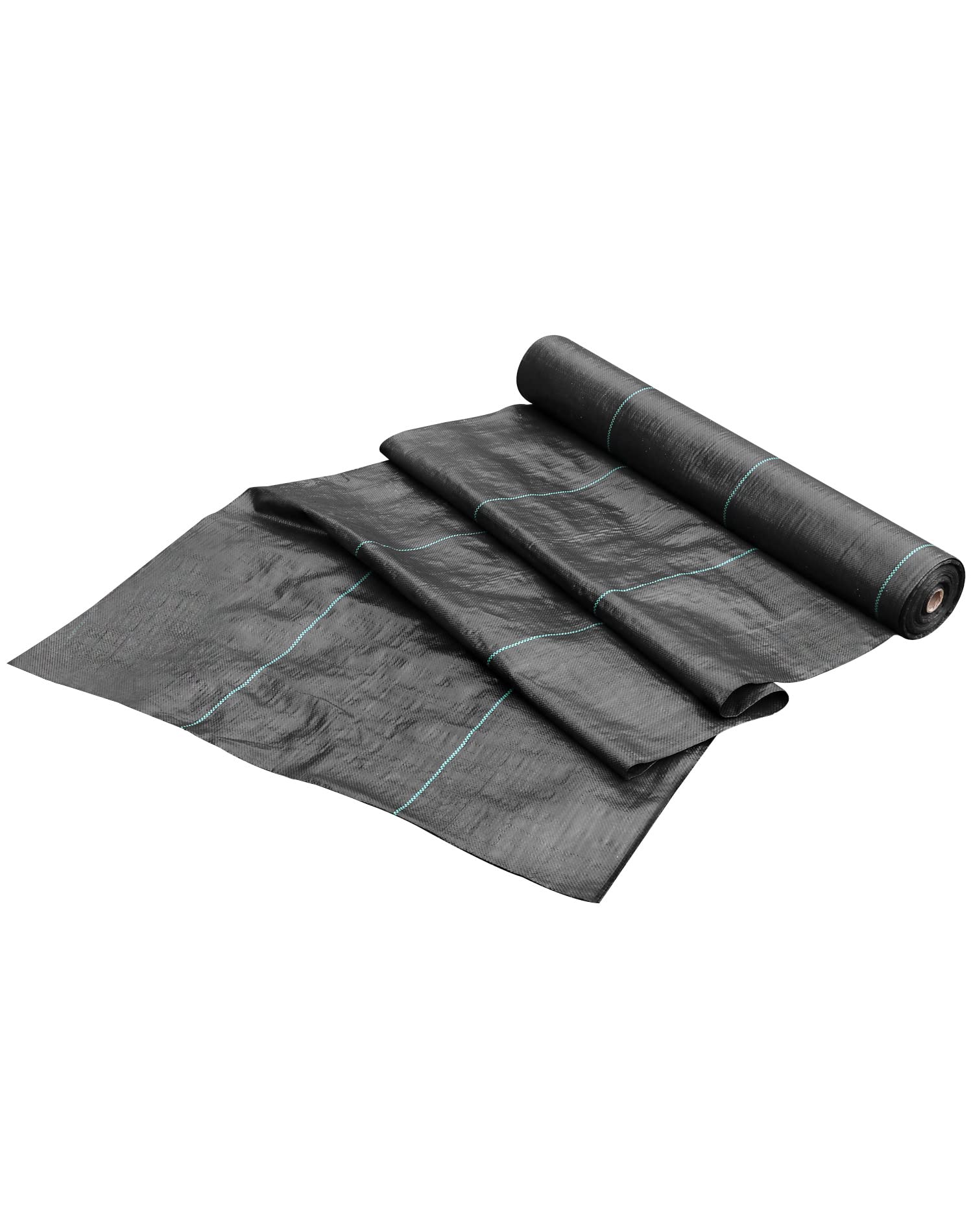 QWORK® 50m x 2m Malla Antihierbas 100g/m² - Permeable, Resistente a la Rotura, Alta estabilización UV - para Jardín, Paisaje, Entrada de Coches