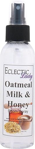Aerosol de leche de avena y miel, 4 onzas, sin colores artificiales, parabenos o conservantes, niebla aromática fragante para habitación, hogar,