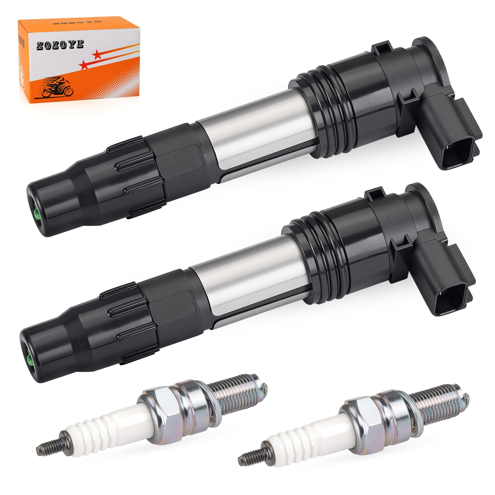 Amazon.com: 2Pcs Ignition Coils & Iridium Spark Plugs For Kawasaki