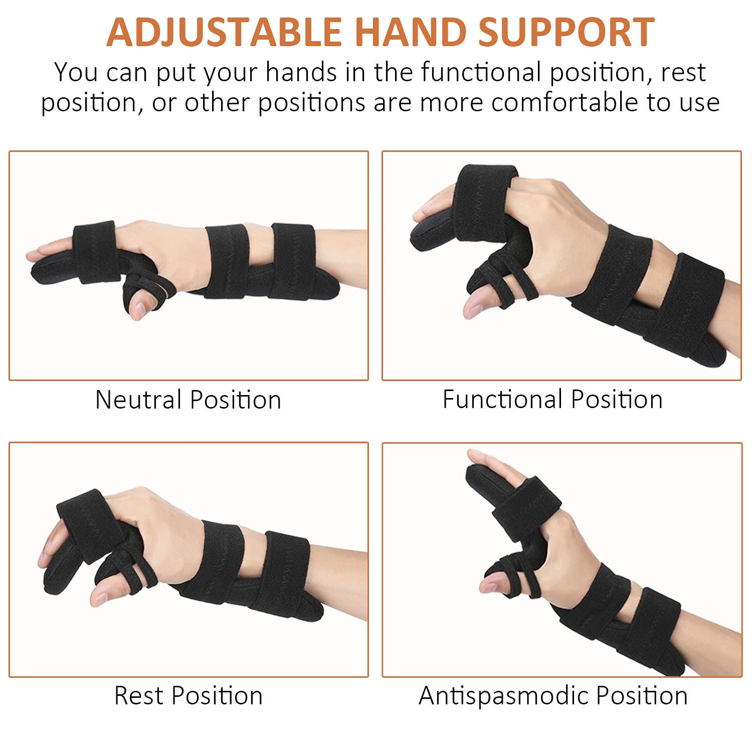 Scurnhau Stroke Resting Hand Splint, Functional Hand Brace Finger