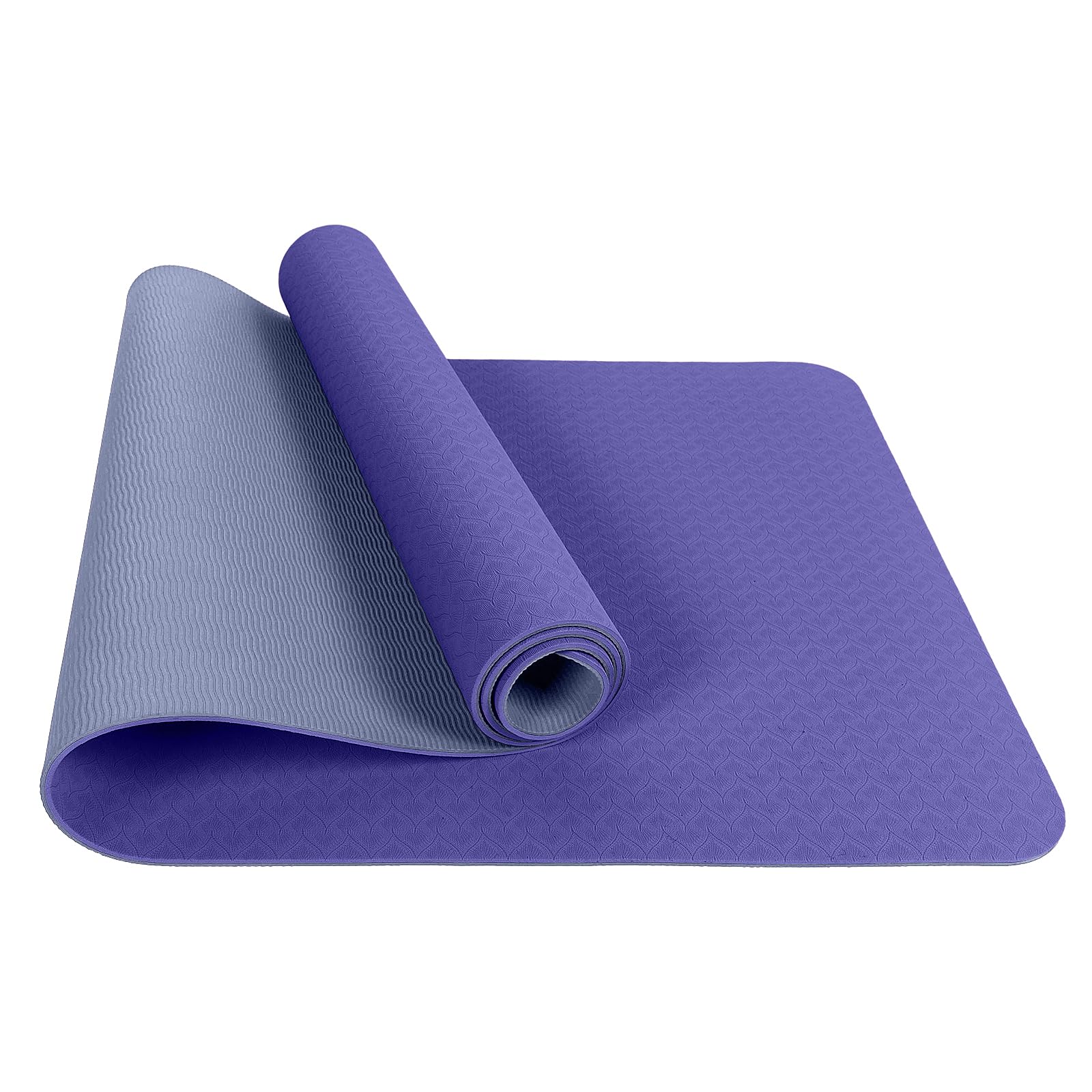 Grand tapis de yoga en TPE épais et antidérapant 183 x 80 x 0,8 cm pour homme et femme, exercice pour la maison, idéal pour la gym, le pilates, le fitness