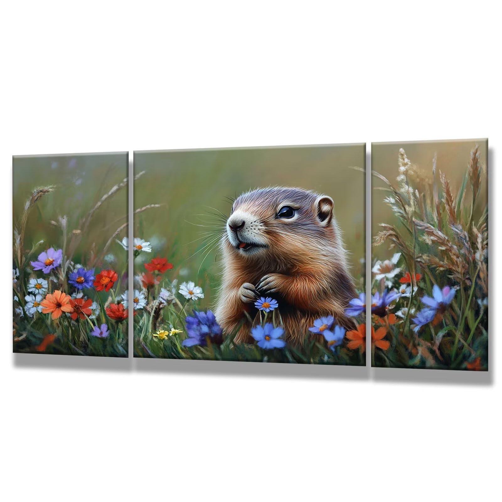 3 Packs Rural Paint by Numbers for Adults Kapibala Paint by Numbers Kits on Canvas 20x40 inch, DIY Color Oil Painting with Brushes, Craft Kits for Adults UK, Home Decoration, Gifts for Women 0q-392