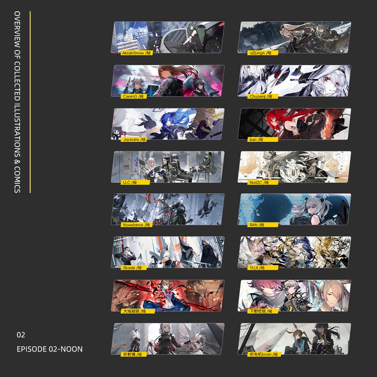 Amazon.com: RZAHUAHU Arknights Official Merch Illustration Vol.2