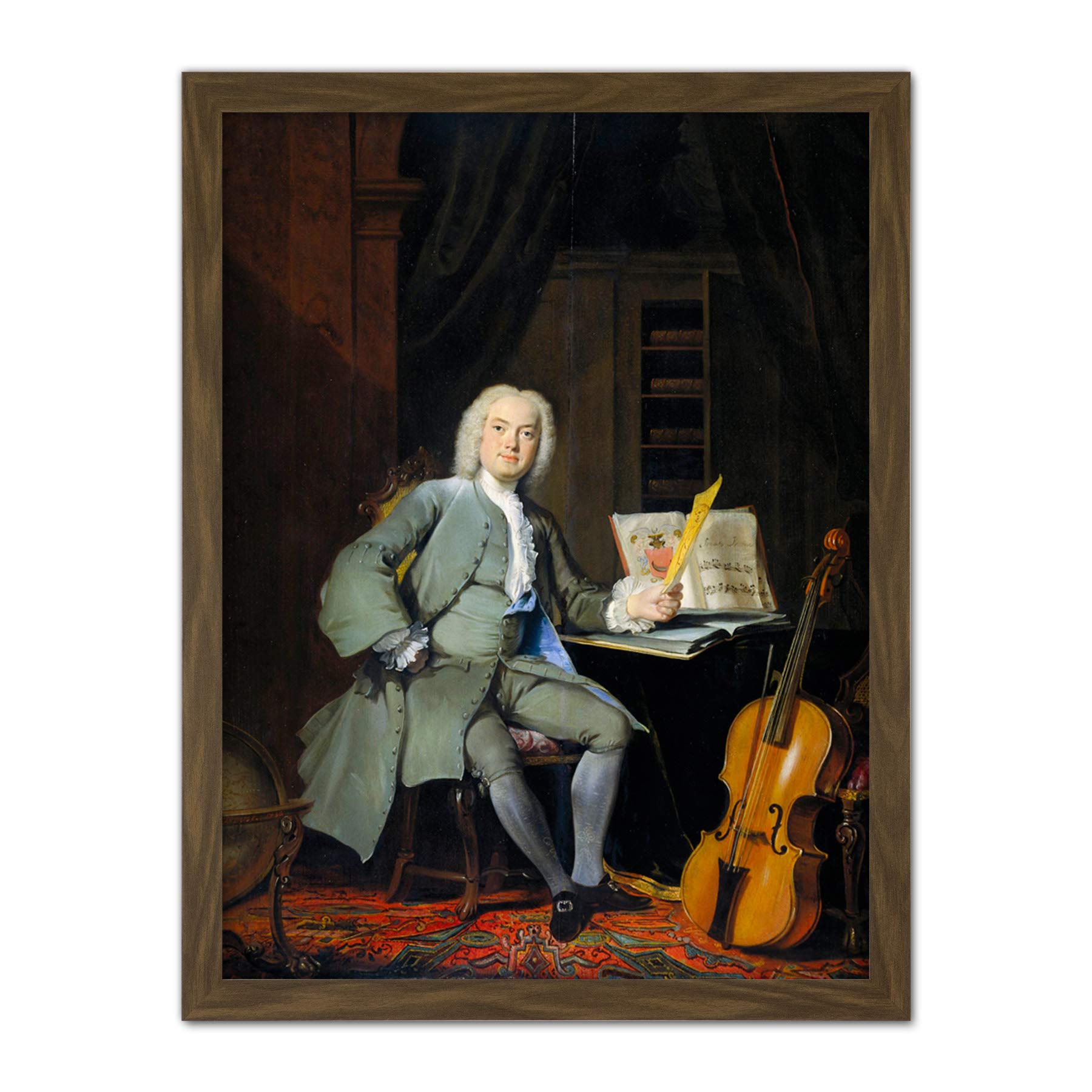 Artery8 Troost Portrait Member Of Van Der Mersch Family Artwork Framed Wall Art Print 18X24 Inch