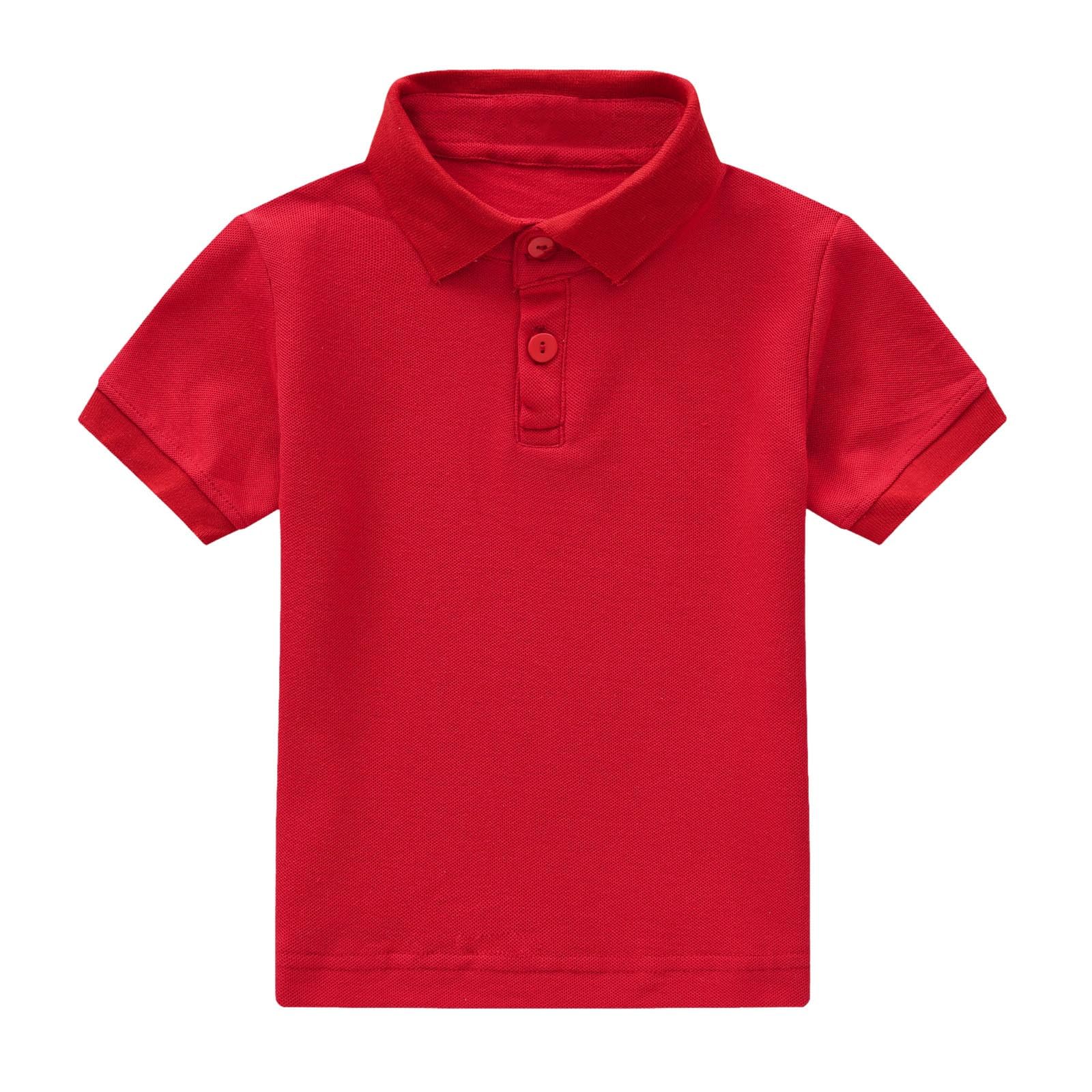 Polo para niños Camisa escolar verano monocolor negro camisas niño manga corta transpirable camisetas niños básico suave top chica ropa divertida regalos camisetas escolares