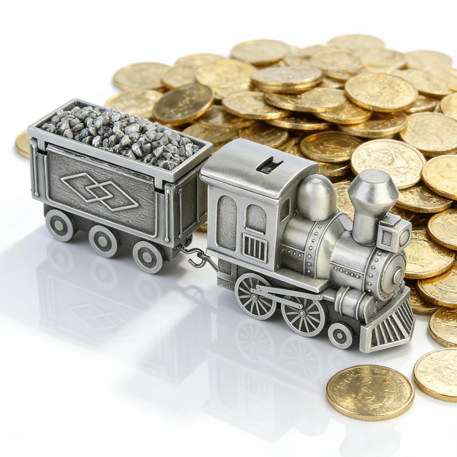 Amazon.com : Train Money Bank, Metal Money Saving Box Train Piggy