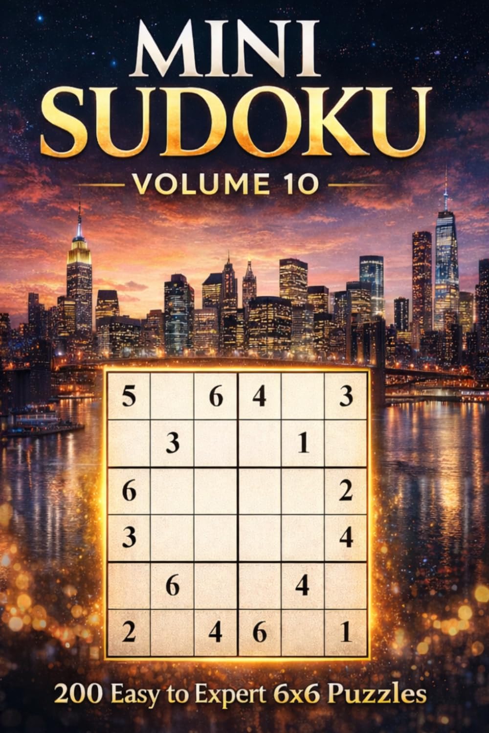 Mini Sudoku Volume 10: 200 Easy to Expert 6x6 Puzzles (Mini Sudoku Mastery Series)