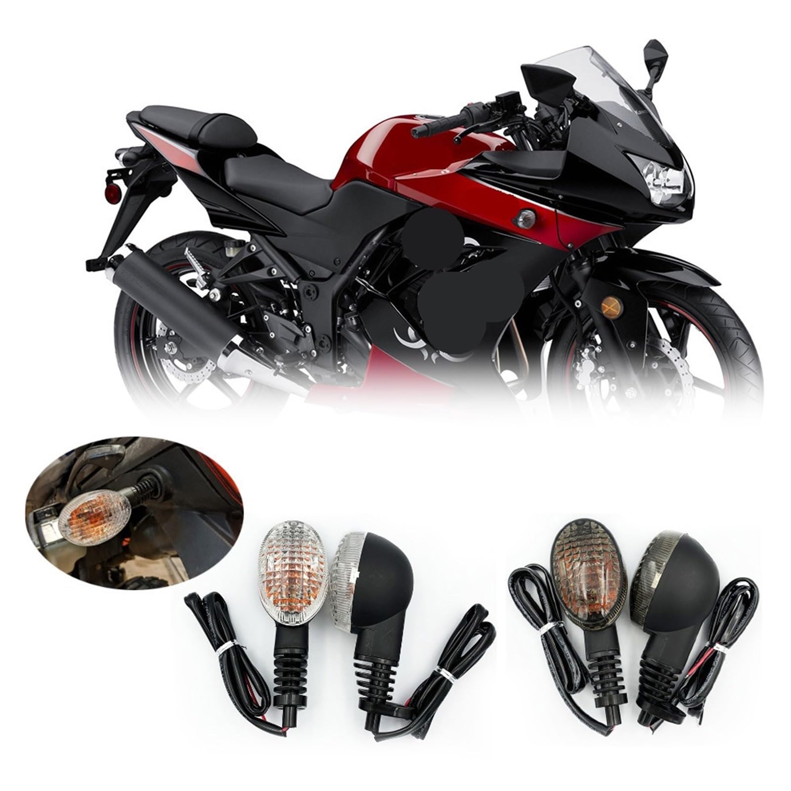Intermitentes Motocicleta Para EX250R Para Ni&nja 250R KLX250/S/SF