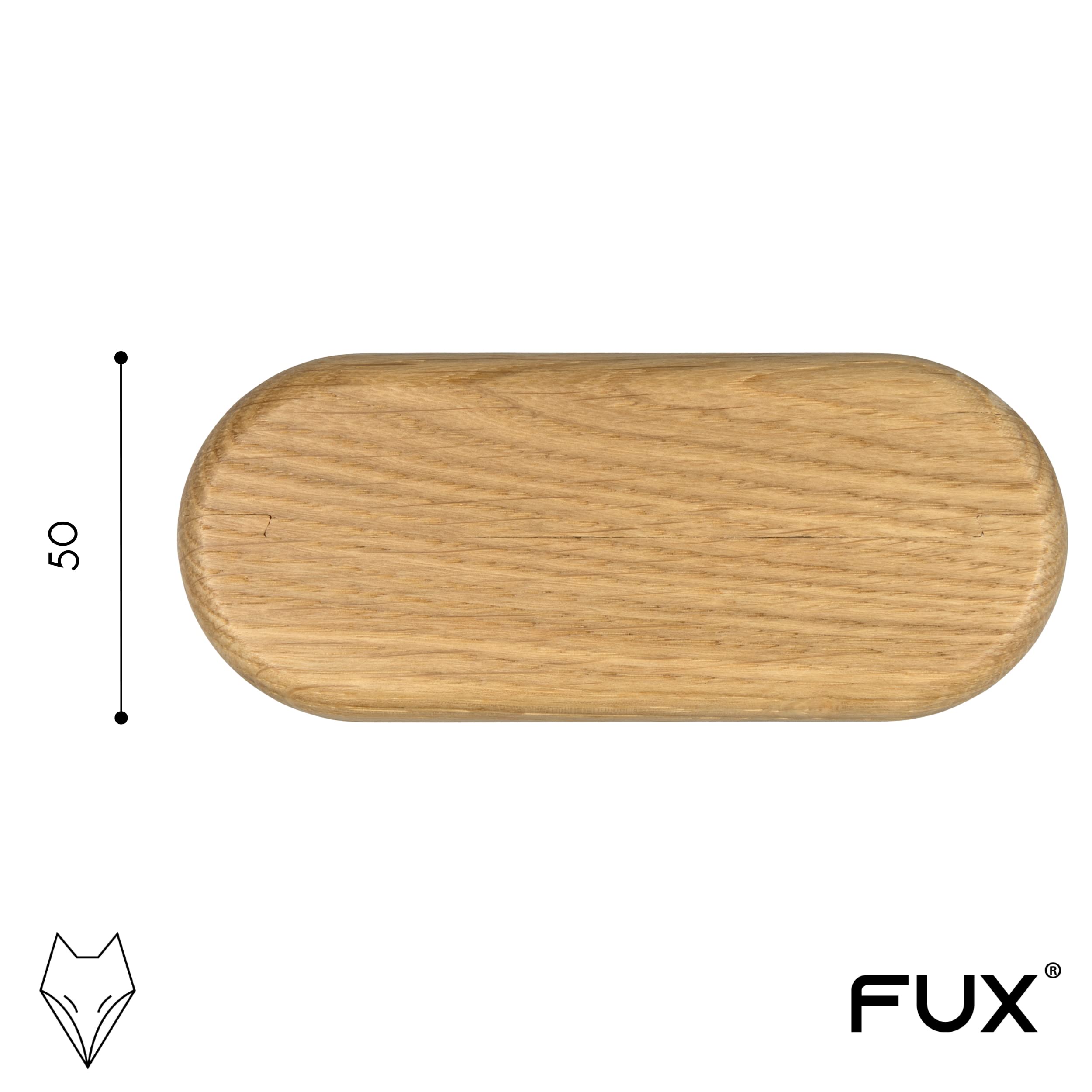 1 Stück Doppel Heizungsrohr Rosette, ohne Lochung, zweigeteilt, verschiedene Echthölzer, Rohrabdeckung, Abdeckrosetten, Verkleidung, Heizkörper Rosetten, Holz, Parkett, Holzrosetten (Eiche)
