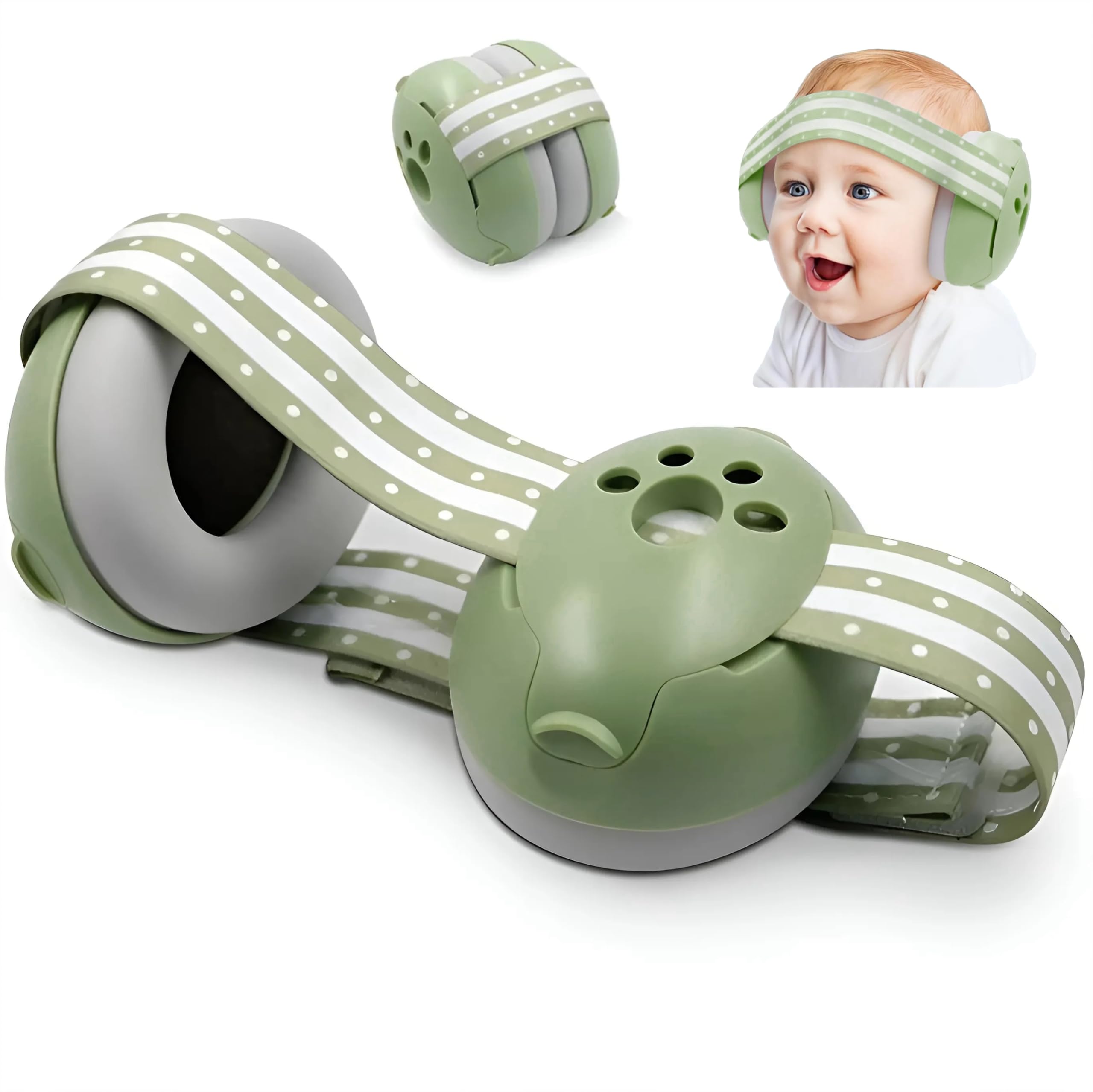 BABY EARMUFF Cascos Bebé Antiruido - Protector Auditivo Bebé, Cascos Antiruido Bebé, Cascos Ruido Bebé, Cascos Antiruido Niños, Cascos Para Bebés Antiruido, Cascos Insonorizados Bebé, De 0 a 36 meses