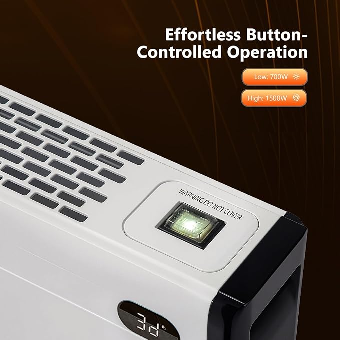 Calefactor Eléctrico de Convección 1500W con 2 Modos y Protección miniatura 4