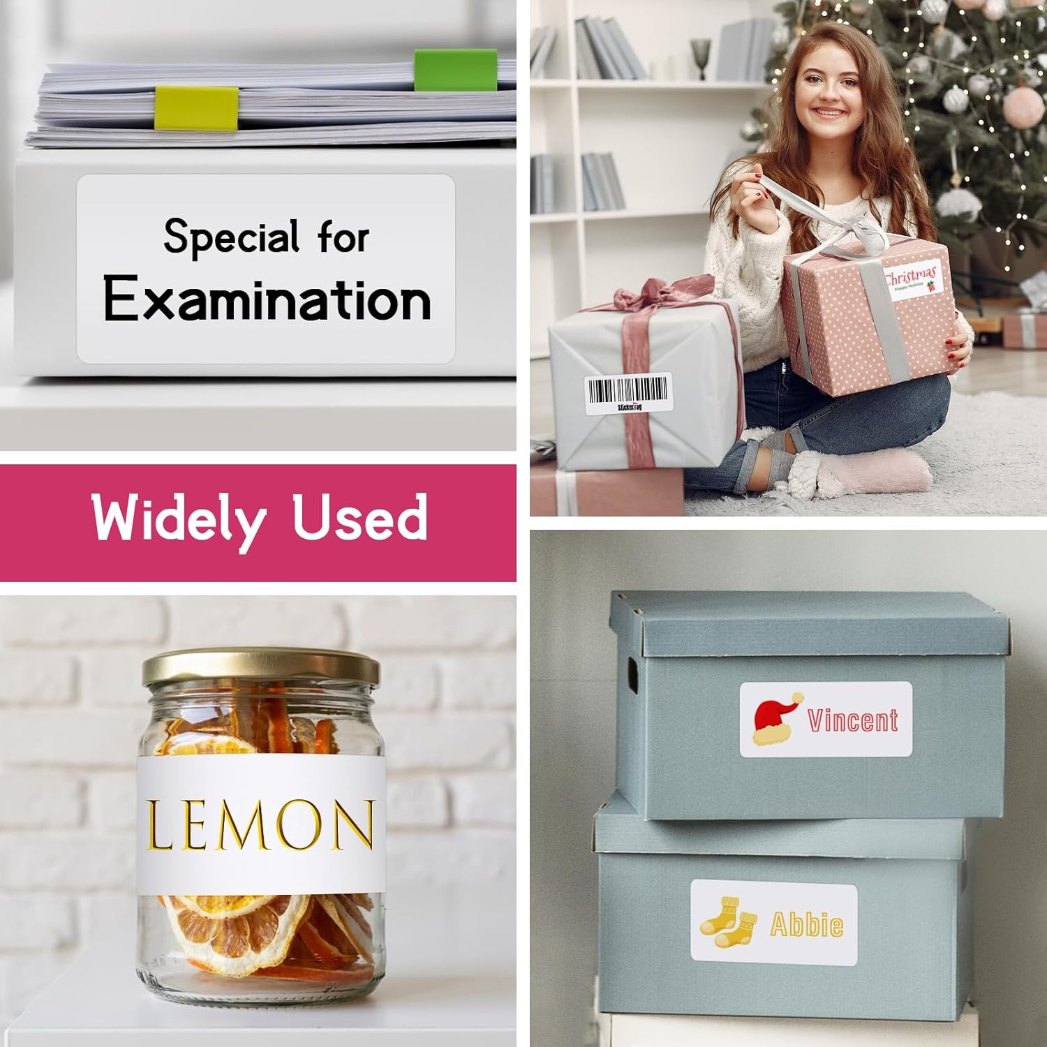 10UP 2" x 4" Shipping Labels Compatible with Laser & Inkjet Printers, Address Mailing Labels Self Adhesive Sticker Labels (100 Sheets,1000 Labels) - Image 7