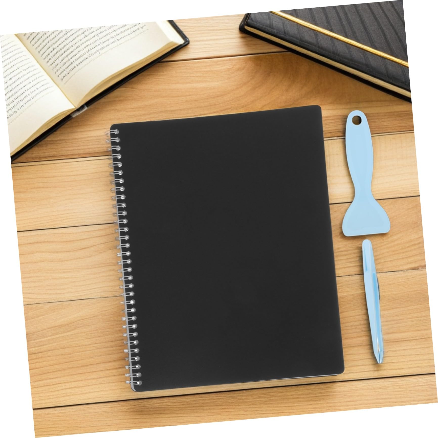 Classeur de Collection D’autocollants Réutilisable Noir, Lot de 2 Set