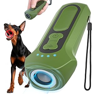 Dog Bark Deterrent Devices Ultrasonic Anti Barking Device for Dogs Portable Dog Training Device Safe for Dogs Human