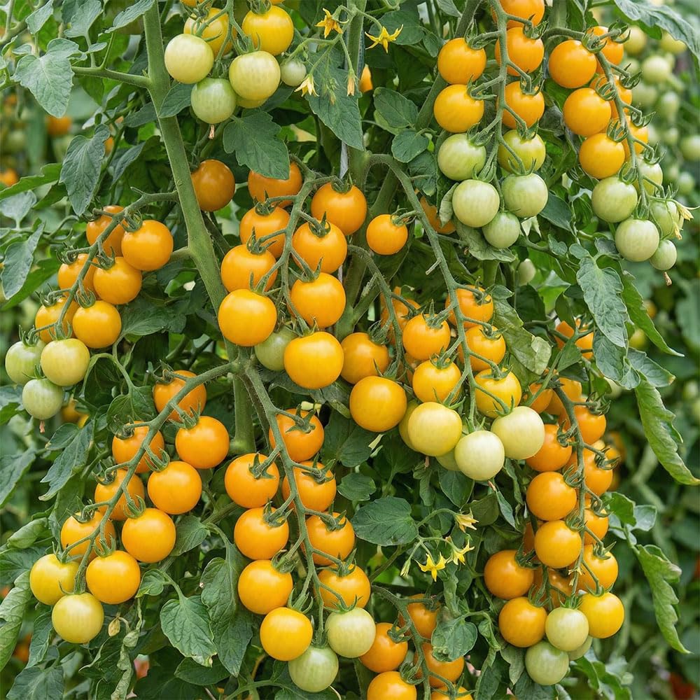 Tomato Tumbling Tom Red Seeds – Cascading Cherry Tomato Variety – Compact High Yield Plants – Sweet Red Fruits – Perfect for Hanging Baskets & Containers