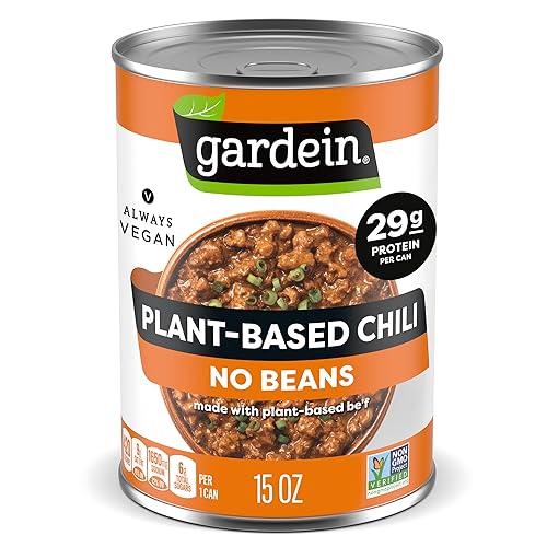 Gardein Chile a base de plantas sin frijoles, vegano, 15 onzas