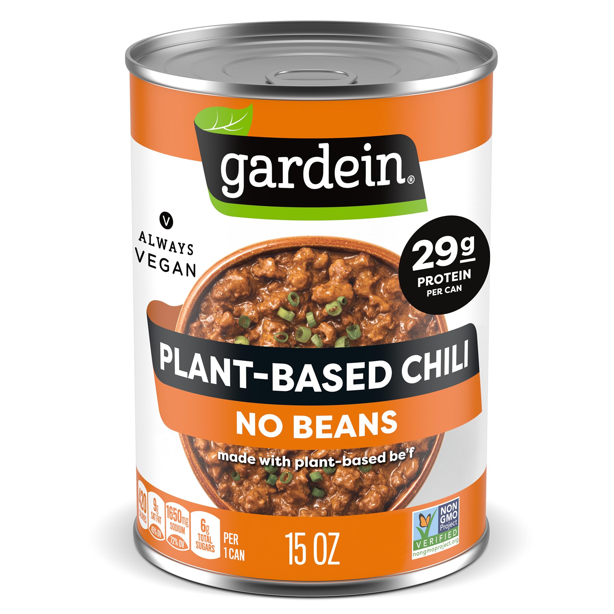 Plant-based Chili No Beans, Vegan, 15 oz