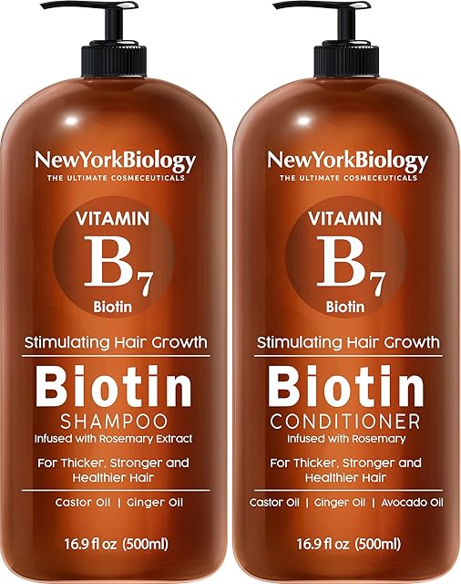 Biotin Shampoo and Conditioner Set 500ml for Hair Growth and Thinning Hair  Thickening Formula for Hair Loss Treatment  For Men & Women  Anti Dandruff