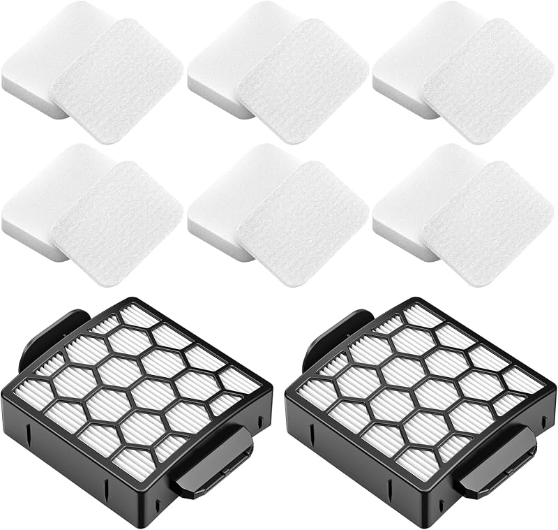 Vacuum Filter Replacement for Shark Navigator Lift Away NV150 ZU60 ZU102 | For Shark Rotator Pet Pro Upright Vacuum ZU100 NV150C NV151 NV250 NV251 NV255 ZU51 ZU55 ZU62 ZU62C, Part #1238FT60 1239FT60