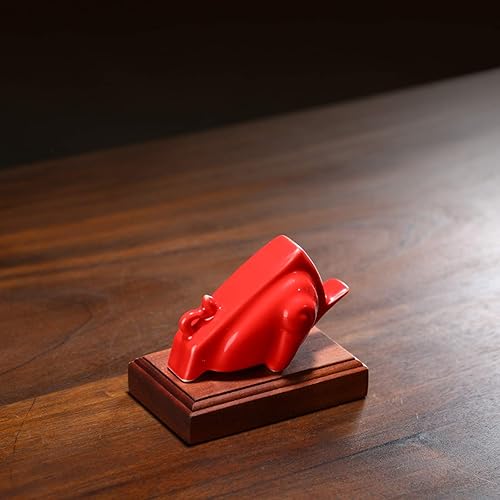 Miniatura 4 de NYKK Escultura de estatua de feng shui chino, muebles creativos de toro de la suerte, mascota alcista del año del toro, NIU Turns Universo, sala de