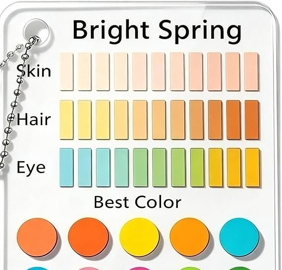 Color Analysis Kit Cards 6-piece Portable Personal Seasonal Palette