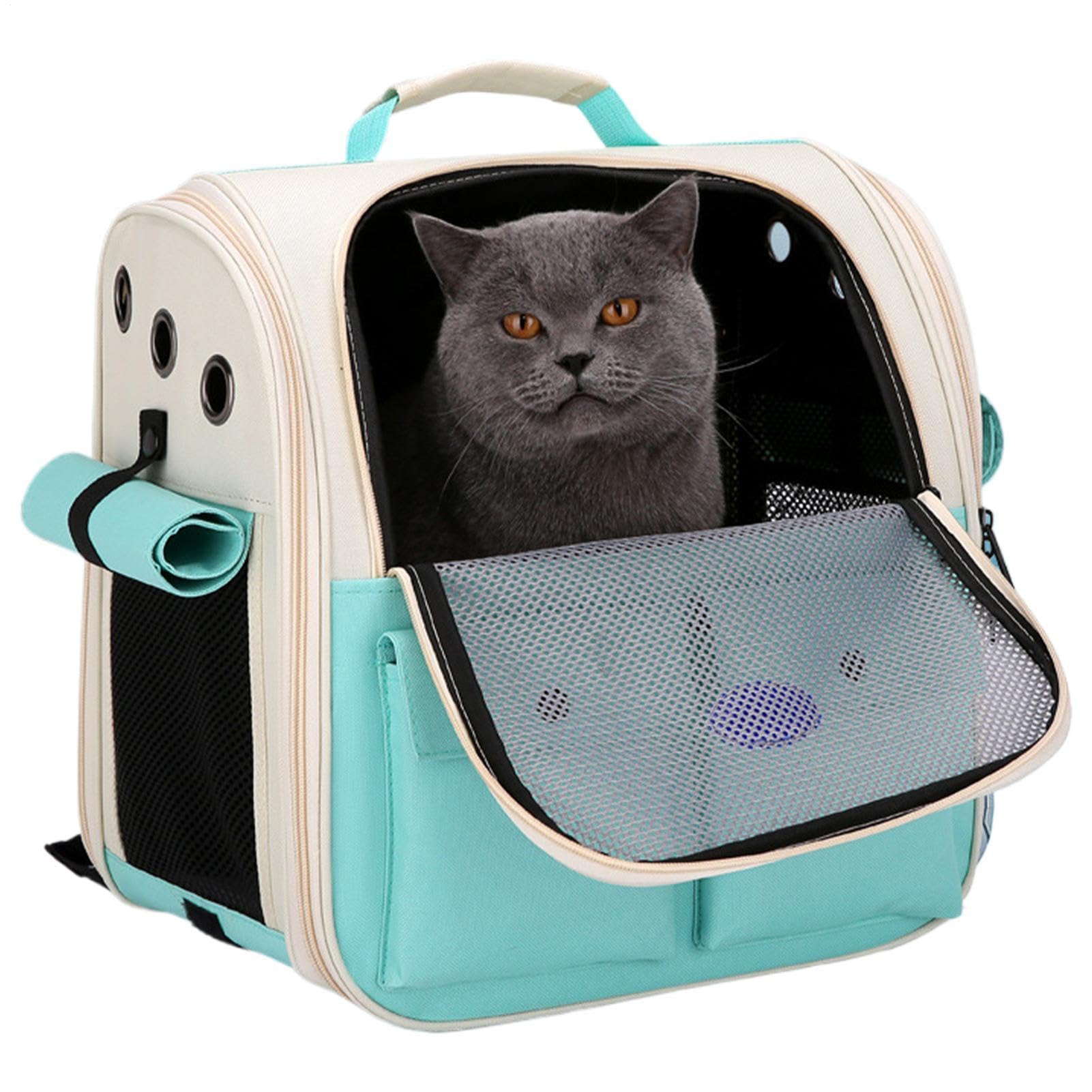 Mochila de Gato - Mochila de Mascota de Malla Transpirable, Mochila para