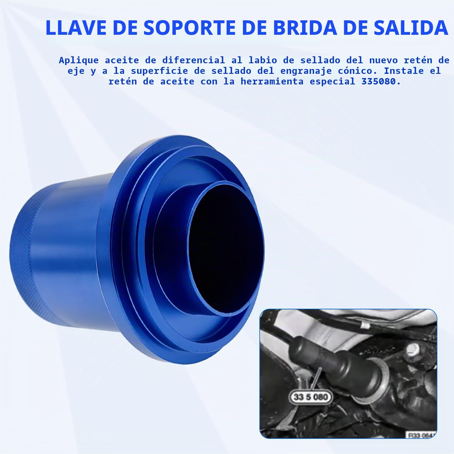 ZKTOOL Herramientas de Instalación Extracción del Diferencial del Eje de Transmisión Trasera, Aplicar para BMW E70 E90 E91 E92 X3 X5 X6 RWD 4WD Reemplazo 335040 335050 335060 335080 230020