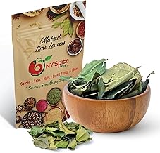 NY Spice Shop Makrut Lime Leaves - 1 Ounce Kaffir Lime Leaves Fresh - Thai Lime Leaves - Kaffir Lime Leaf - Fresh Kaffir Lime Seasoning - Kaffir Lime Leaves Dried for Panang Curry & Tom Yum Paste