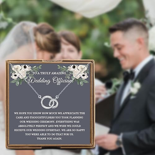 Miniatura 6 de OKEYCH Regalo de agradecimiento para oficiante de boda, increíble collar oficiante, joyería de planificador, regalo de coordinador