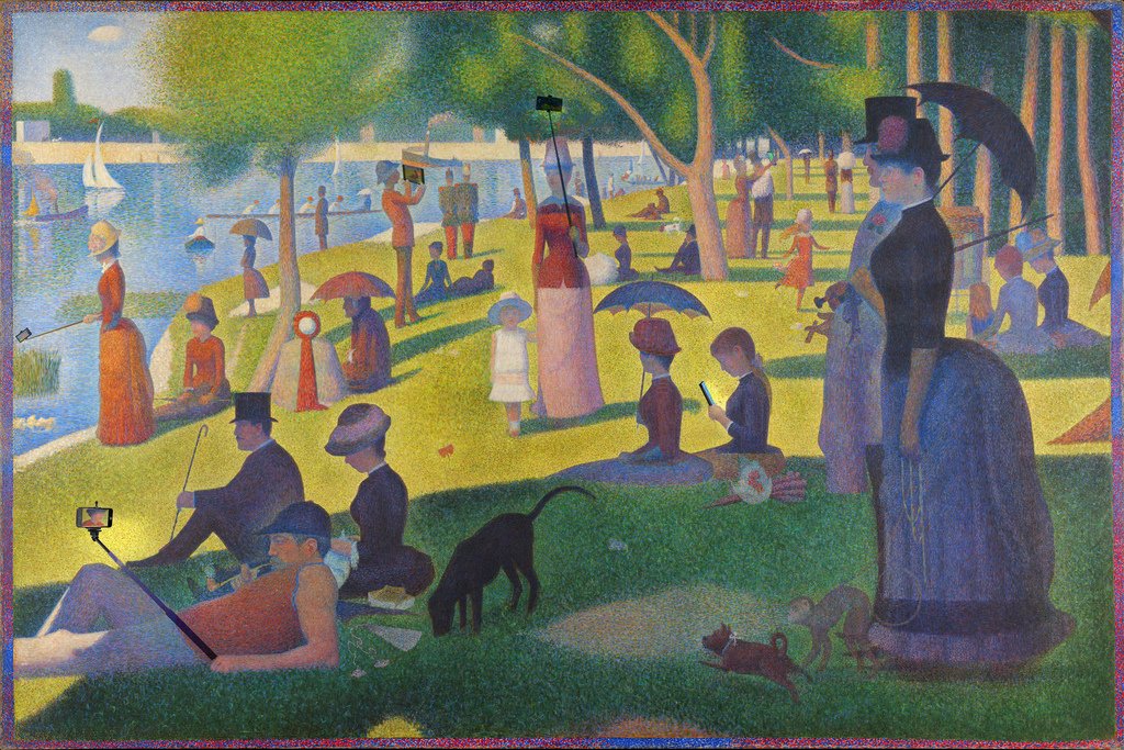 Amazon.com: Funny Sunday Afternoon With Technology By Seurat