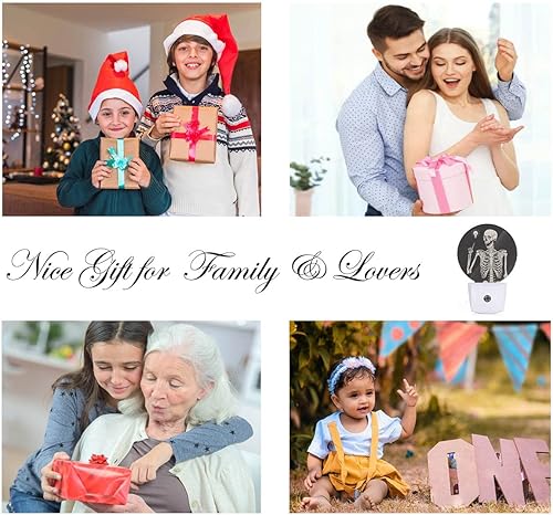 Miniatura 6 de EKOBLA Luz nocturna de gnomo, Navidad, invierno, decorativa, Papá Noel, elfo, copos de nieve, enchufables, luces nocturnas para el hogar, del