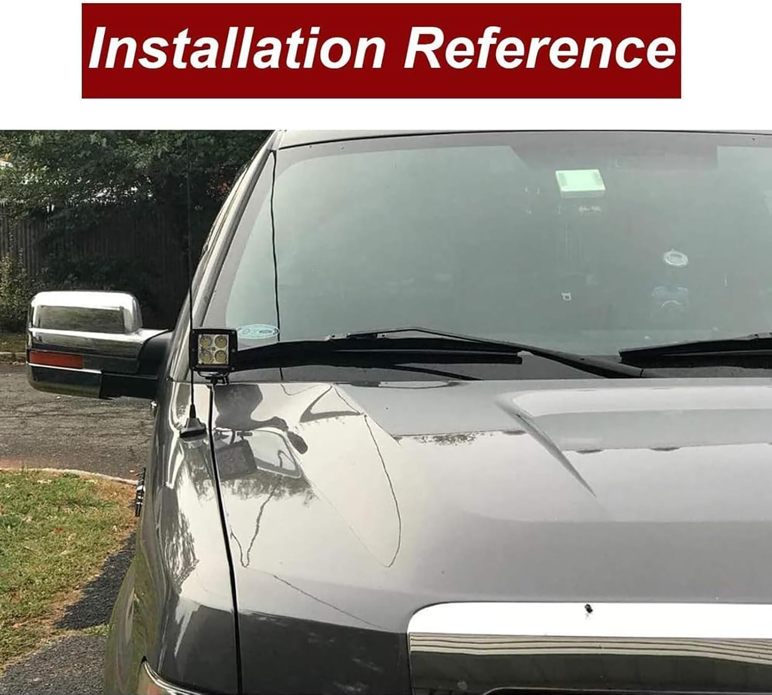 Upper Hood Pillars LED Work Light Mounting Bracket Replace 612590737497 Left Right Work Light Mount Bracket