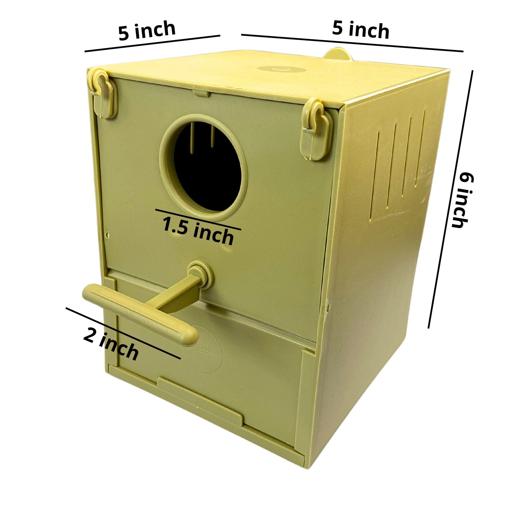 Breeding box, nest figures for cages, Bird Nest, Hanging Plastic Mounted Cage House, Bird Hut, plastic hanging nest for canaries, goldfinches, finches and exotic birds and small parrot