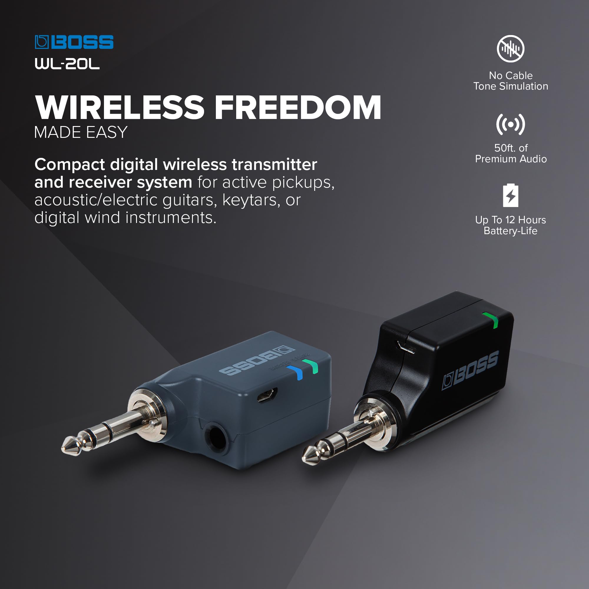 BOSS WL-20L Wireless System ワイヤレスシステム Amazon.com: BOSS WL-20L | Compact Wireless Instrument System