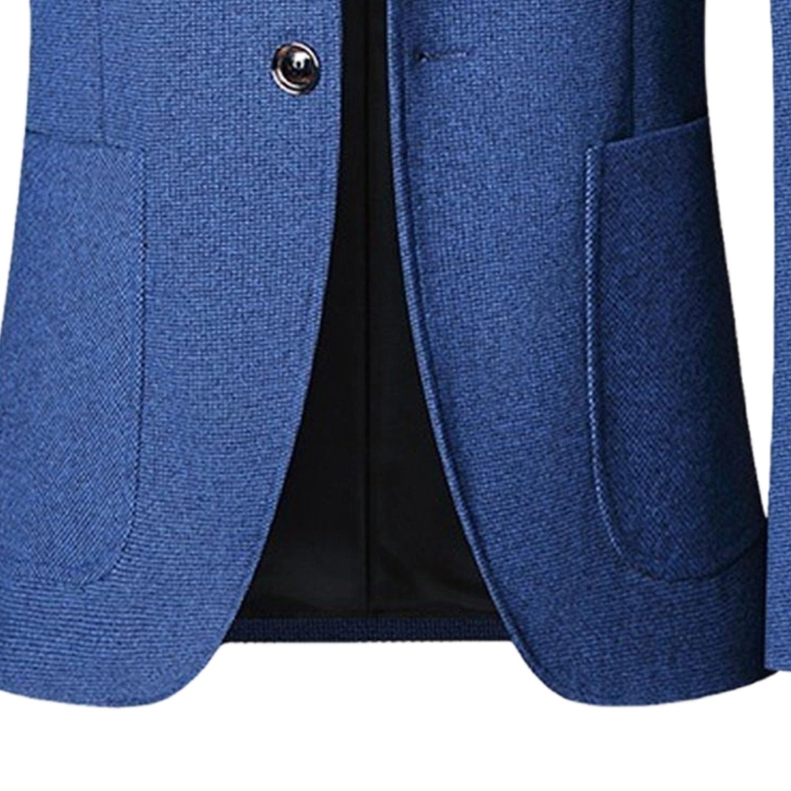 Giacca da uomo in tweed a spina di pesce, stile vintage, con due bottoni, leggera, da lavoro