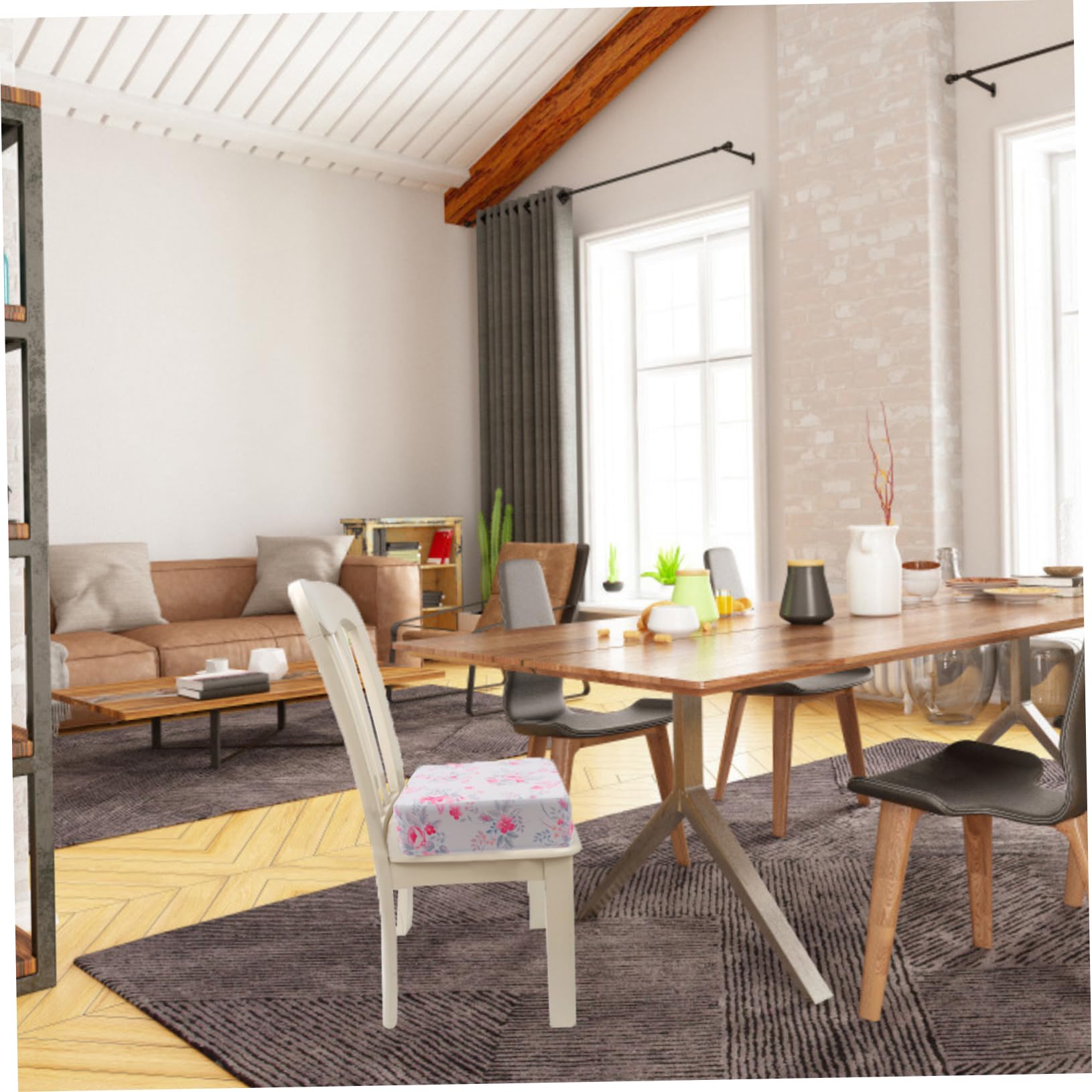 Abaodam 1 Pc Cojín elevador infantil taburetes tabueretes niños elevador de silla ajustable sillas de comedor Cojín de telesilla Cojín de aumento silla rosa aumentó cojín del asiento bebé