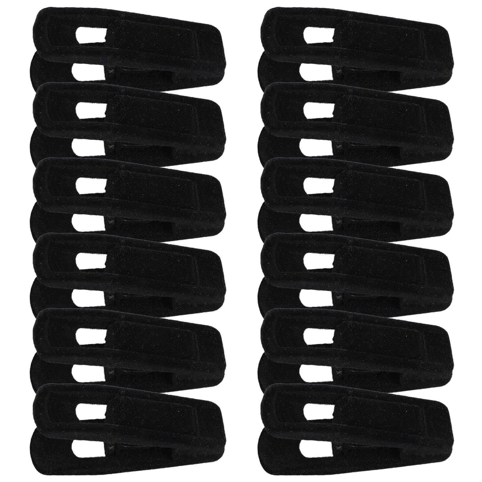 Pinzas para Ropa de Plástico Terciopelo Negro Antideslizantes, Resistentes al Viento, Tamaño Pequeño, Pack de 50 Unidades para Lavandería y Uso Exterior