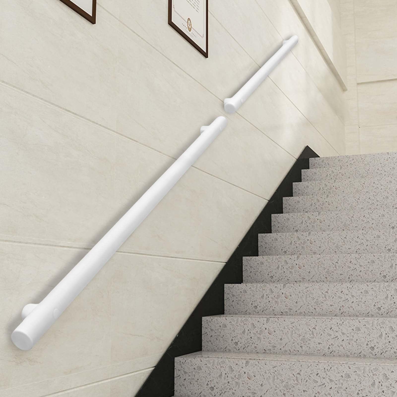 Fkxsxaz Stainless Steel Grab Rail, Modern Stair Railing Hand Rails For Indoor Stairs, Metal Handrail Banister Rail Kit Safety Support Bar Wall Mounted(14Ft/420Cm)