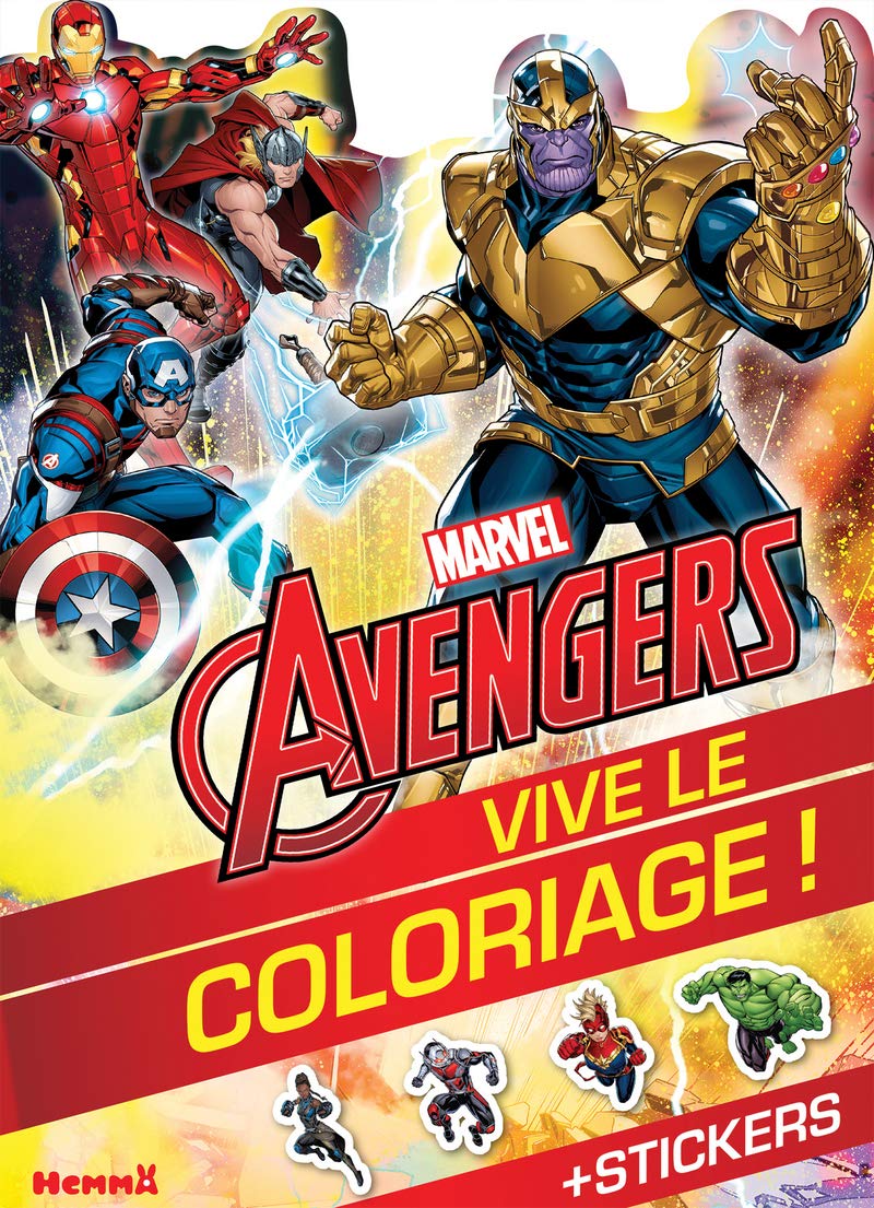 Marvel Avengers - Vive le coloriage ! (Thanos et Avengers): + stickers
