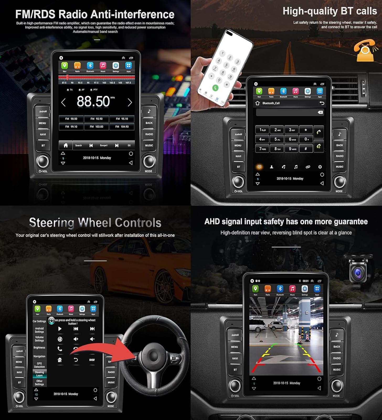 Radio samochodowe z Androidem 15 do samochodu SAT do H-Onda Jazz LHD/RHD (2007-2014) 9,7-calowy Android z odtwarzaczem multimedialnym, Carplay GPS Navigation HiFi BT 5G WiFi SWC, M200s